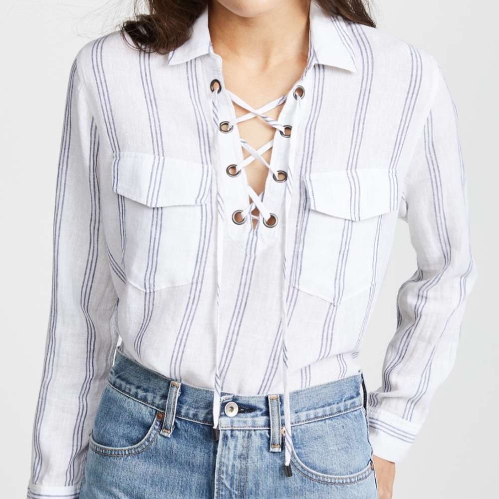 Rails Matea Flamenco Strip Shirt SZ XS